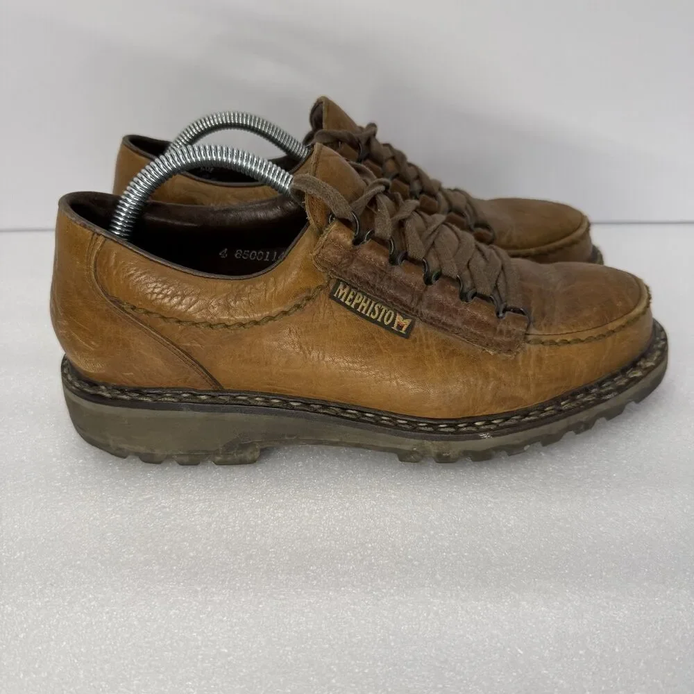 Mephisto Sherpa Shoes Mens 9 US Leather Oxford Sneakers Air Relax Norwegian Welt